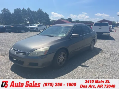 Silver 2007 Honda Accord EX-L for sale in Des Arc, AR