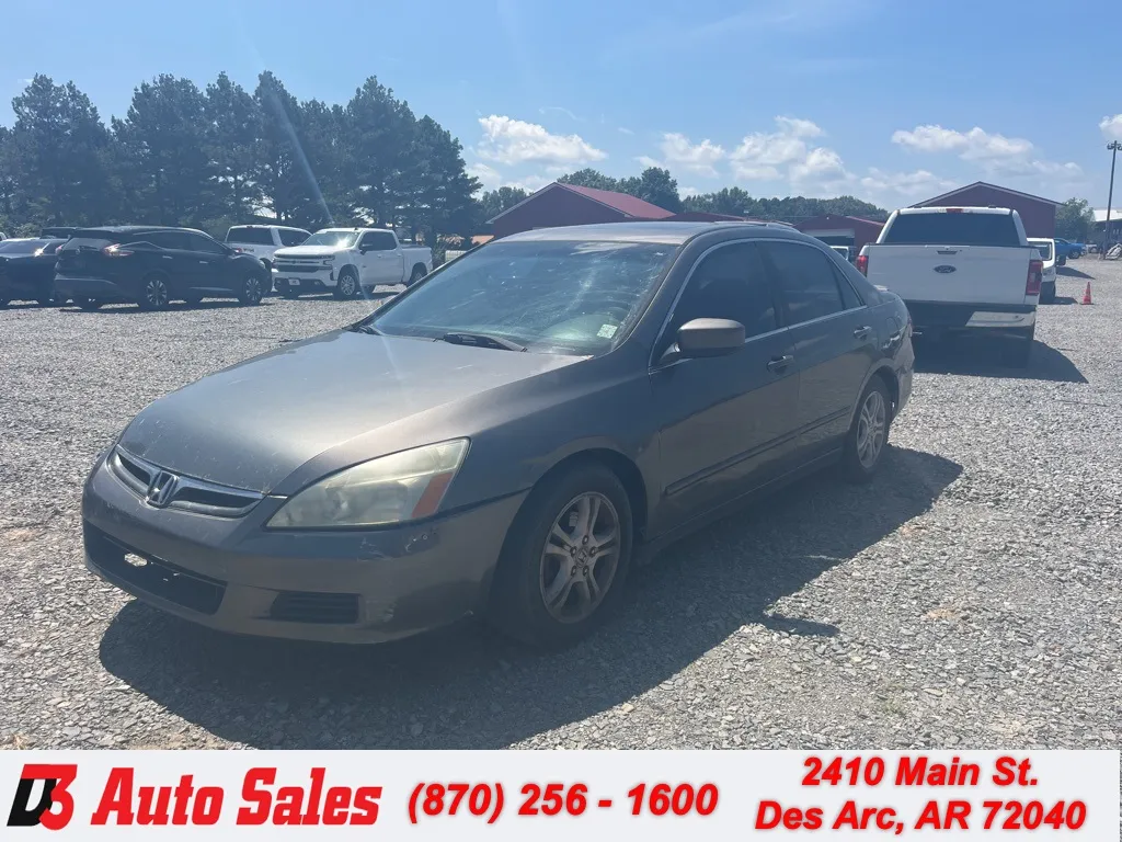 Silver 2007 Honda Accord EX-L for sale in Des Arc, AR