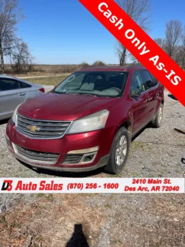 Red 2014 Chevrolet Traverse LT for sale in Des Arc, AR