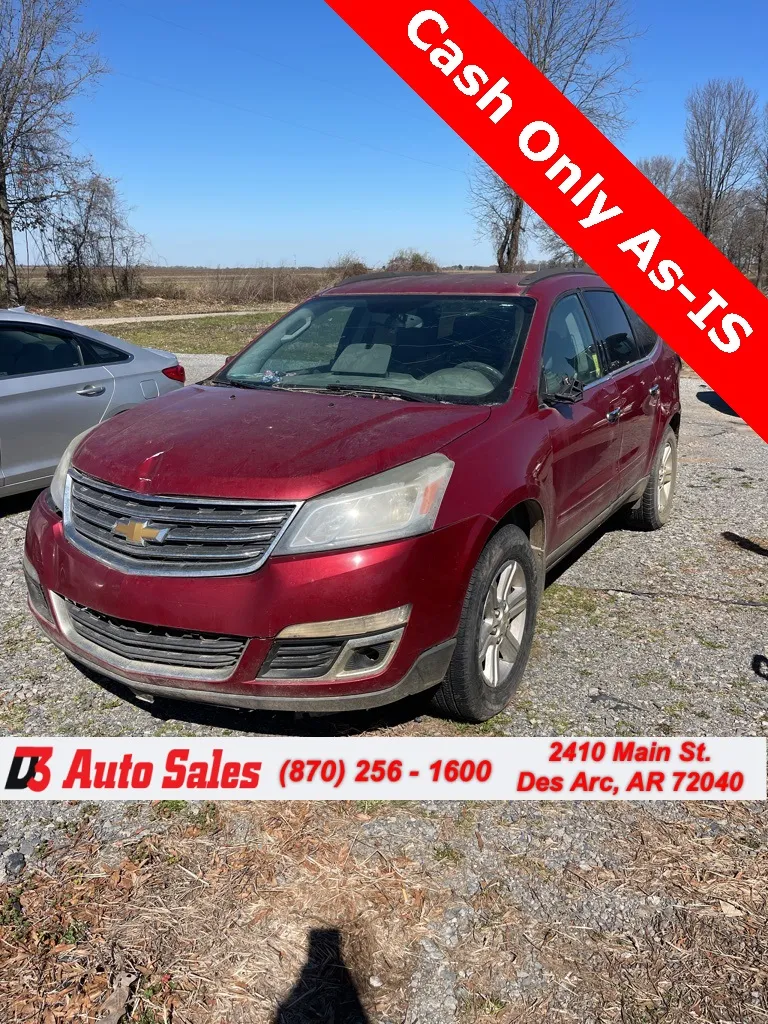 Red 2014 Chevrolet Traverse LT for sale in Des Arc, AR