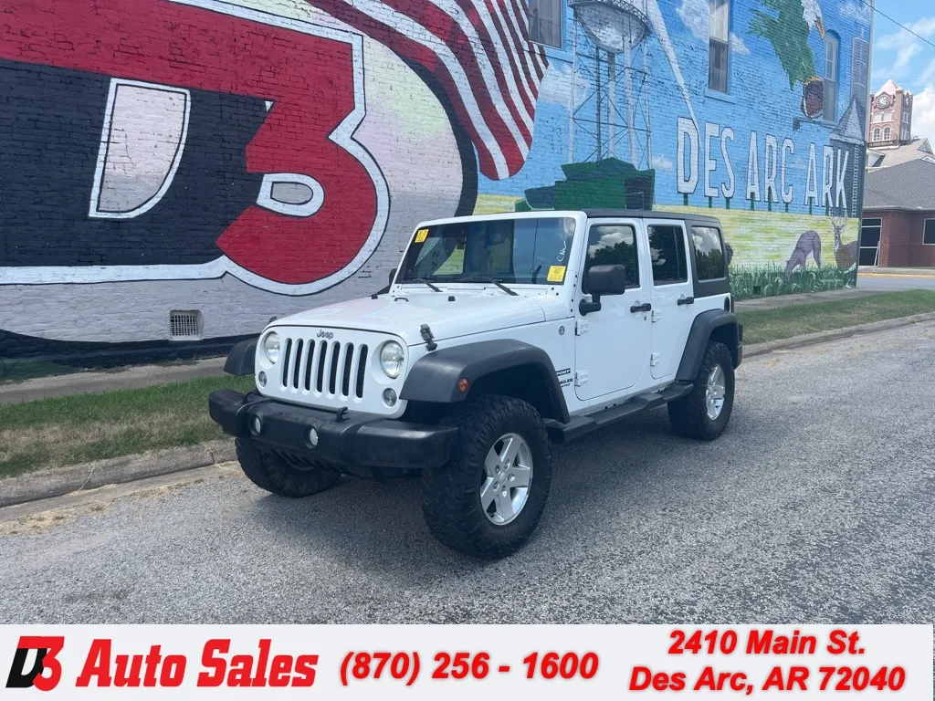White 2014 Jeep Wrangler Unlimited Sport for sale in Des Arc, AR