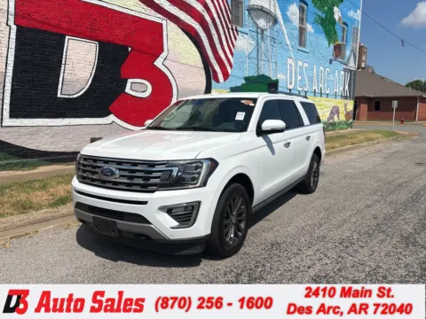 White 2020 Ford Expedition Max Limited for sale in Des Arc, AR