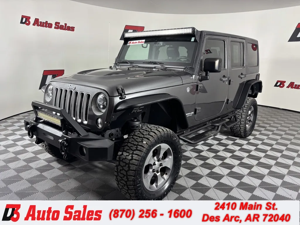 Gray 2016 Jeep Wrangler Unlimited Sahara for sale in Des Arc, AR