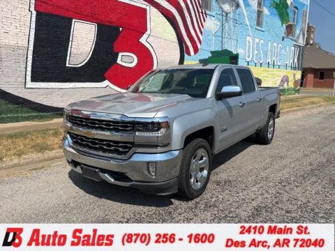 Silver 2018 Chevrolet Silverado 1500 LTZ for sale in Des Arc, AR