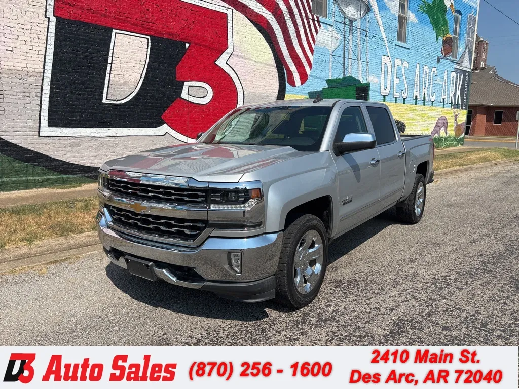 Silver 2018 Chevrolet Silverado 1500 LTZ for sale in Des Arc, AR