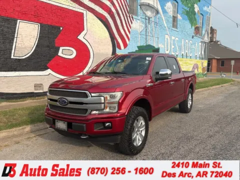 Red 2018 Ford F-150 Platinum for sale in Des Arc, AR