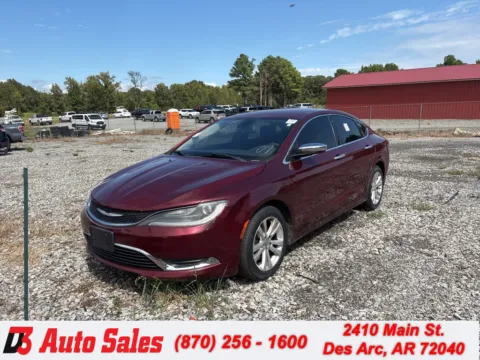 Red 2015 Chrysler 200 Limited for sale in Des Arc, AR