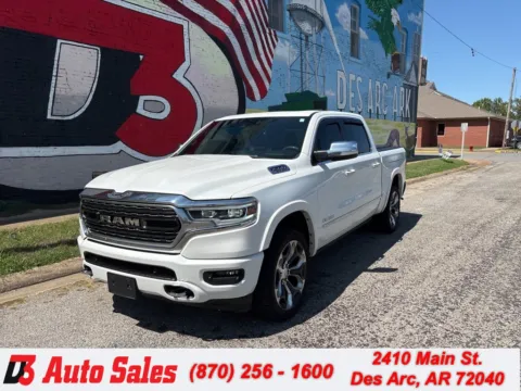 White 2019 Ram 1500 Limited for sale in Des Arc, AR