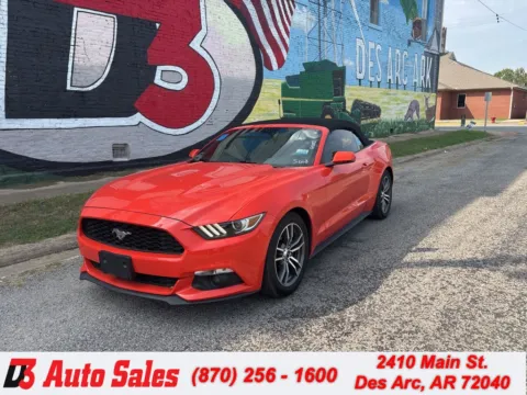 Orange 2016 Ford Mustang EcoBoost Premium for sale in Des Arc, AR