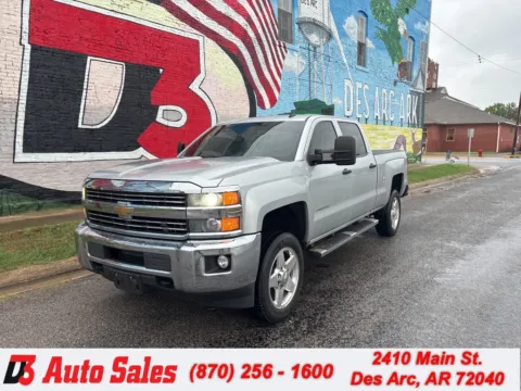 Silver 2015 Chevrolet Silverado 2500HD LT for sale in Des Arc, AR