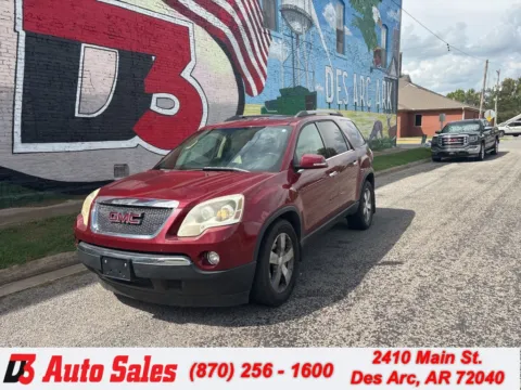 Red 2011 GMC Acadia SLT-2 for sale in Des Arc, AR