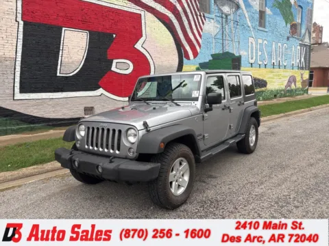 Silver 2017 Jeep Wrangler Unlimited Sport for sale in Des Arc, AR