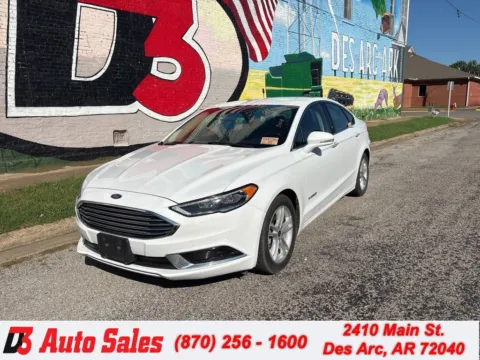 White 2018 Ford Fusion Hybrid SE for sale in Des Arc, AR
