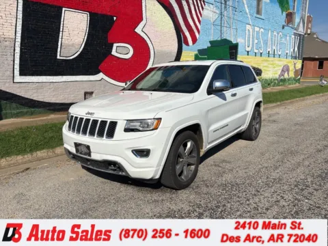 White 2015 Jeep Grand Cherokee Overland for sale in Des Arc, AR