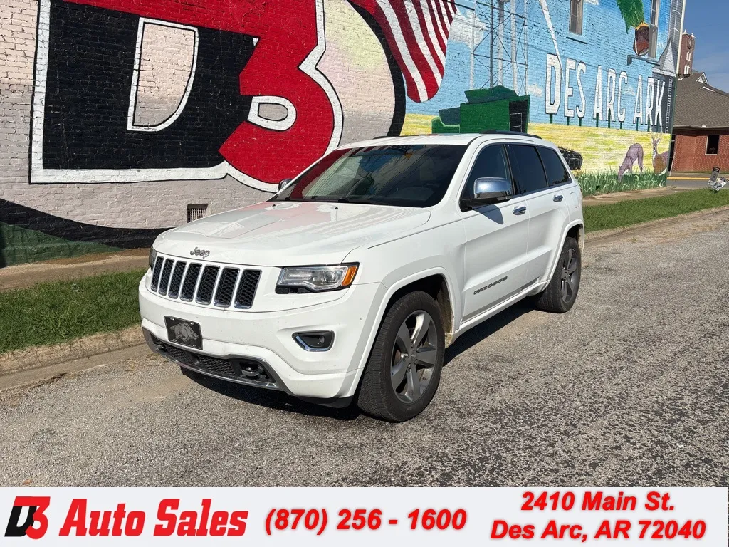 White 2015 Jeep Grand Cherokee Overland for sale in Des Arc, AR