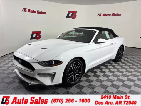 White 2022 Ford Mustang EcoBoost Premium for sale in Des Arc, AR