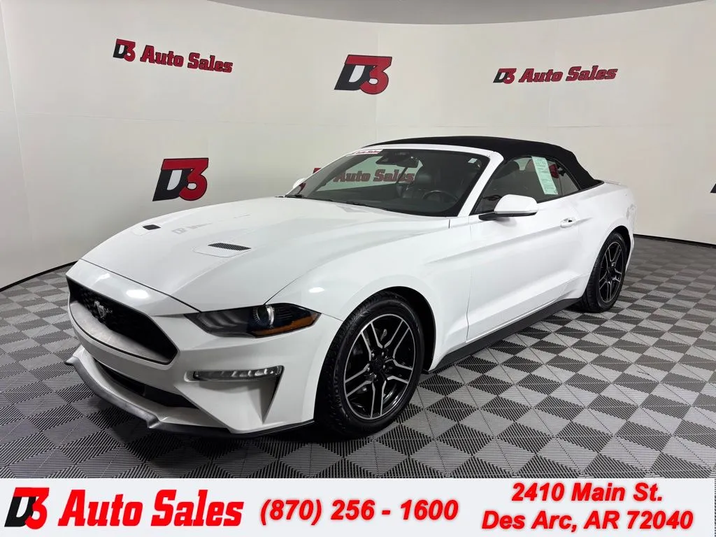 White 2022 Ford Mustang EcoBoost Premium for sale in Des Arc, AR