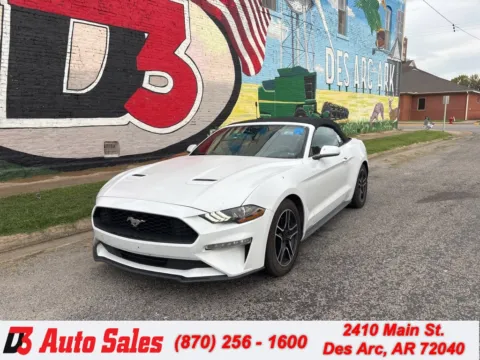 White 2022 Ford Mustang EcoBoost Premium for sale in Des Arc, AR