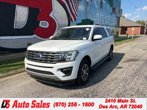 White 2019 Ford Expedition Max XLT for sale in Des Arc, AR