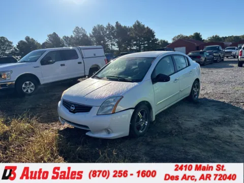White 2012 Nissan Sentra 2.0 S for sale in Des Arc, AR