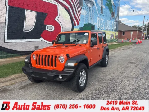 Orange 2019 Jeep Wrangler Unlimited Sport S for sale in Des Arc, AR