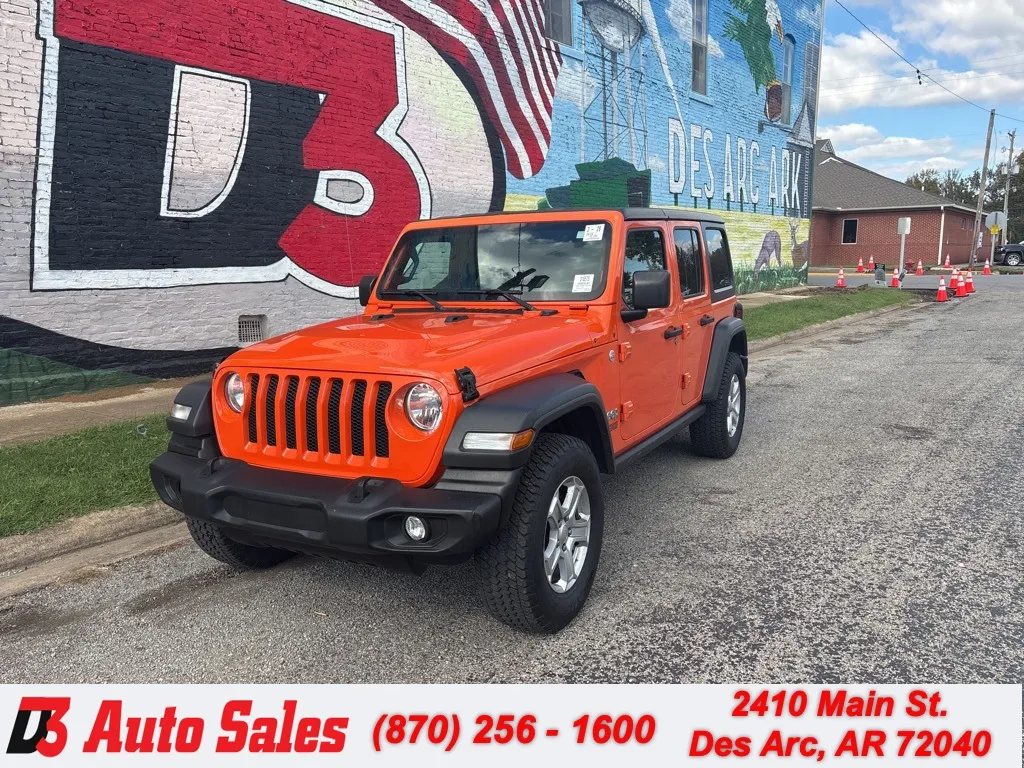 Orange 2019 Jeep Wrangler Unlimited Sport S for sale in Des Arc, AR