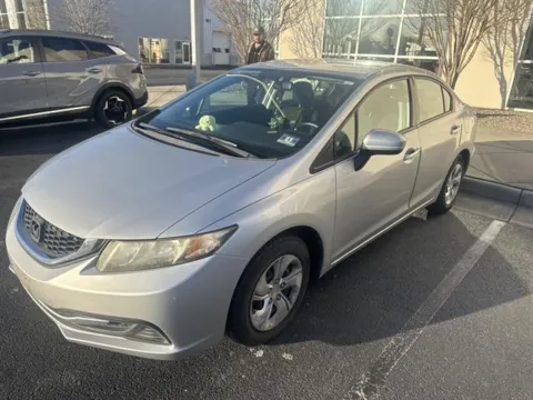 Silver 2015 Honda Civic Sedan LX for sale in Danville, VA