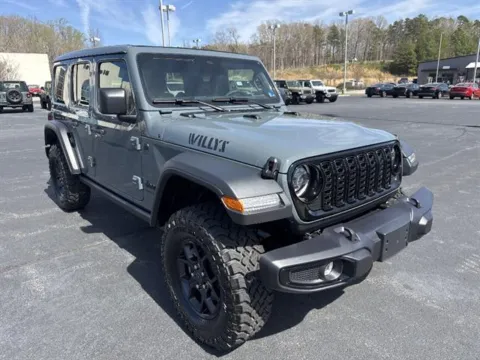 Gray 2026 Jeep Wrangler 4-Door Willys 4x4 for sale in Danville, VA