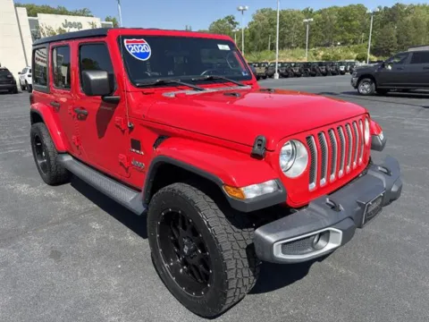 Red 2020 Jeep Wrangler Unlimited Sahara for sale in Danville, VA