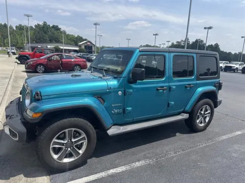 Green 2020 Jeep Wrangler Unlimited Sahara for sale in Danville, VA