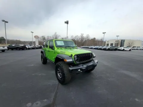 Green 2025 Jeep Wrangler 4-Door Willys 4x4 for sale in Danville, VA