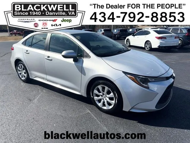 Used 2021 Toyota Corolla LE for sale in Danville, VA at Blackwell Autos ...