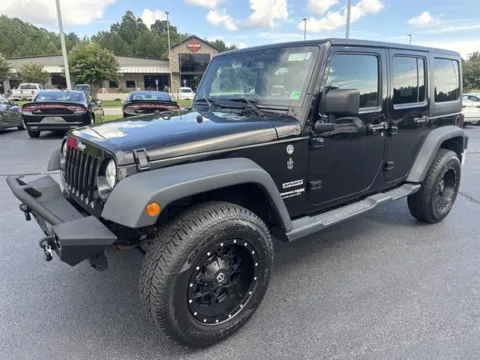 Black 2018 Jeep Wrangler JK Unlimited 4x4 Sport 4dr SUV for sale in Danville, VA