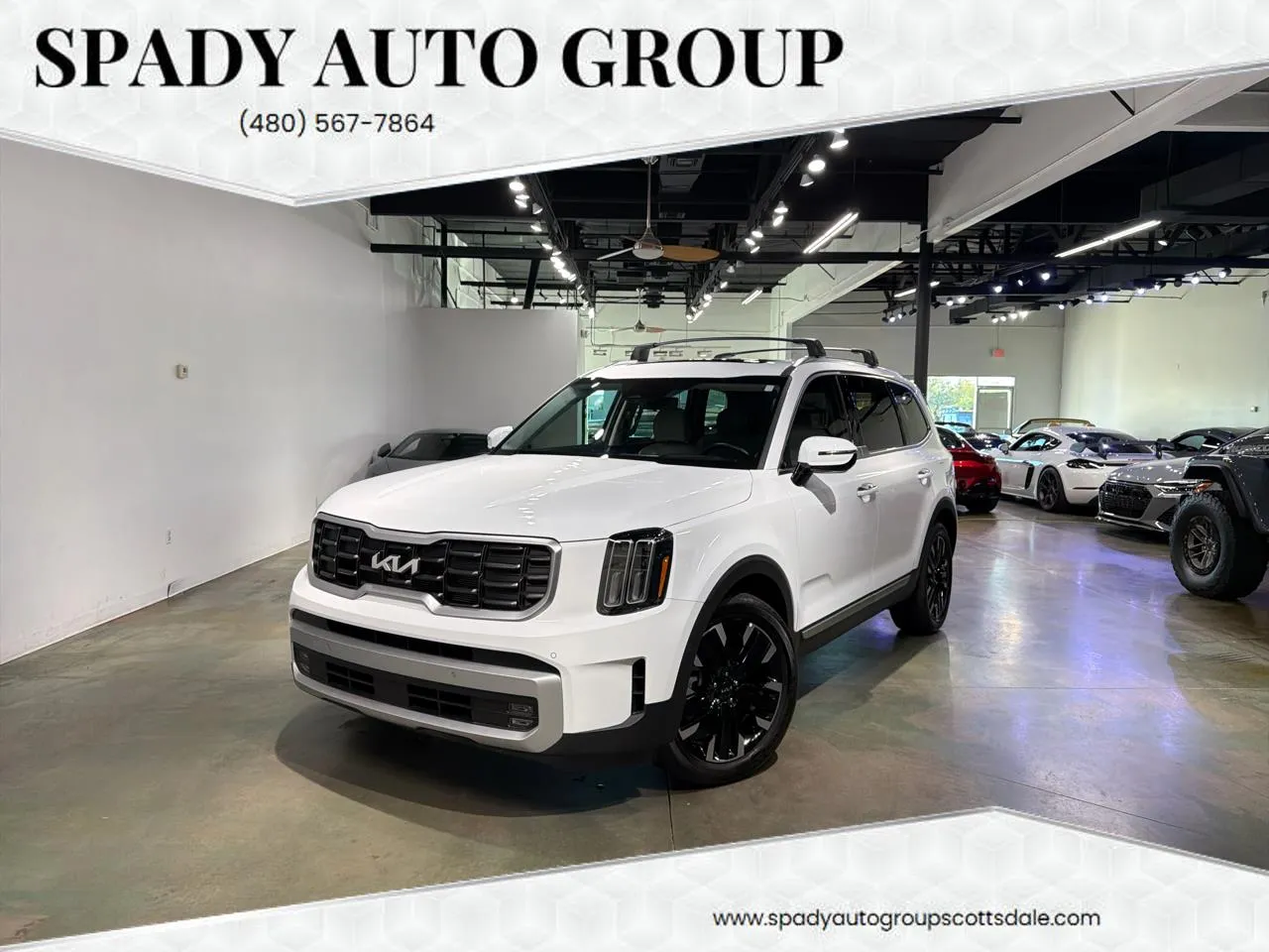 White 2024 Kia Telluride SX-PRESTIGE AWD for sale in Scottsdale, AZ