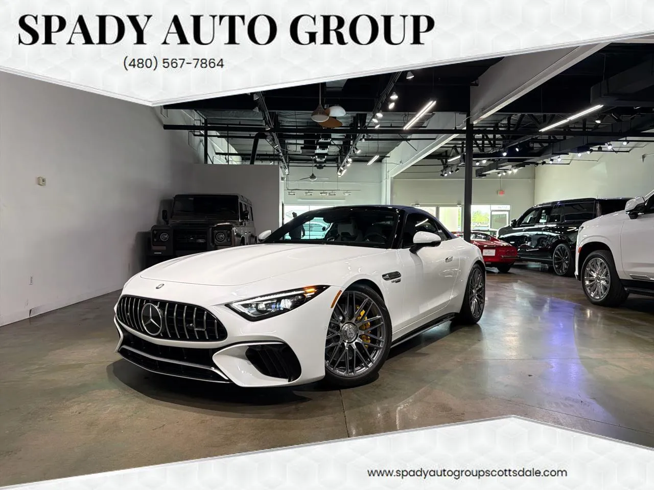 White 2026 Mercedes-Benz SL-Class SL55 for sale in Scottsdale, AZ