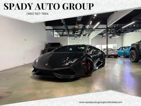 Black 2015 Lamborghini Huracan LP610-4 Coupe for sale in Scottsdale, AZ