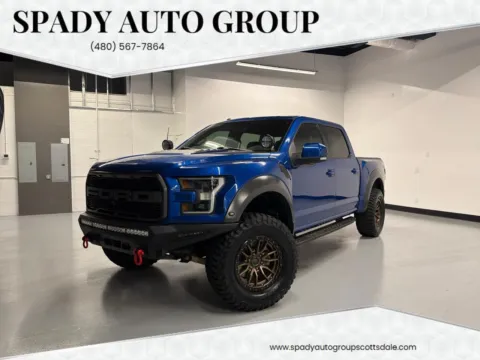 Blue 2018 Ford F-150 Raptor SuperCrew 4WD for sale in Scottsdale, AZ