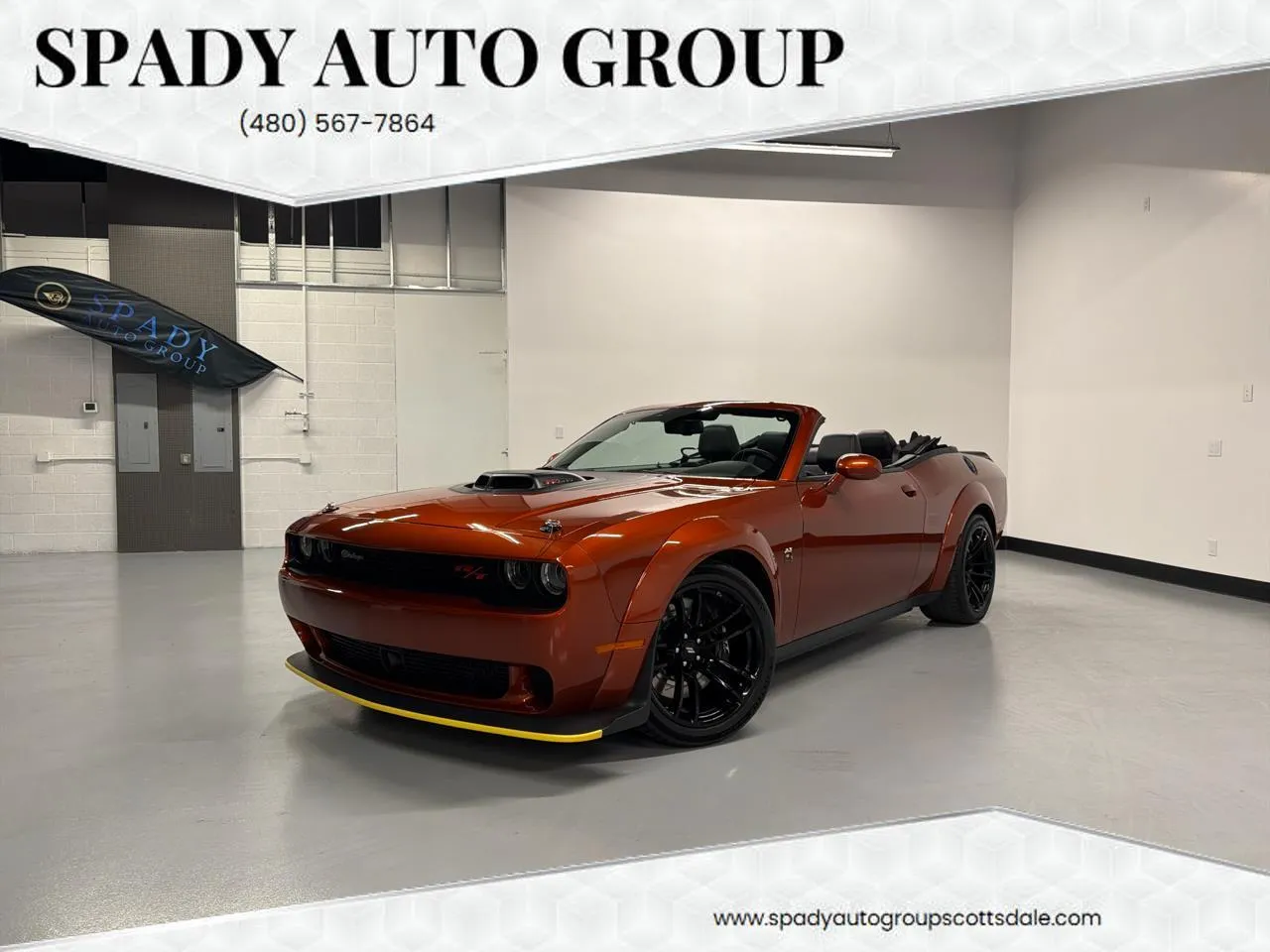 Orange 2023 Dodge Challenger R/T Scat Pack Widebody Convertible for sale in Scottsdale, AZ