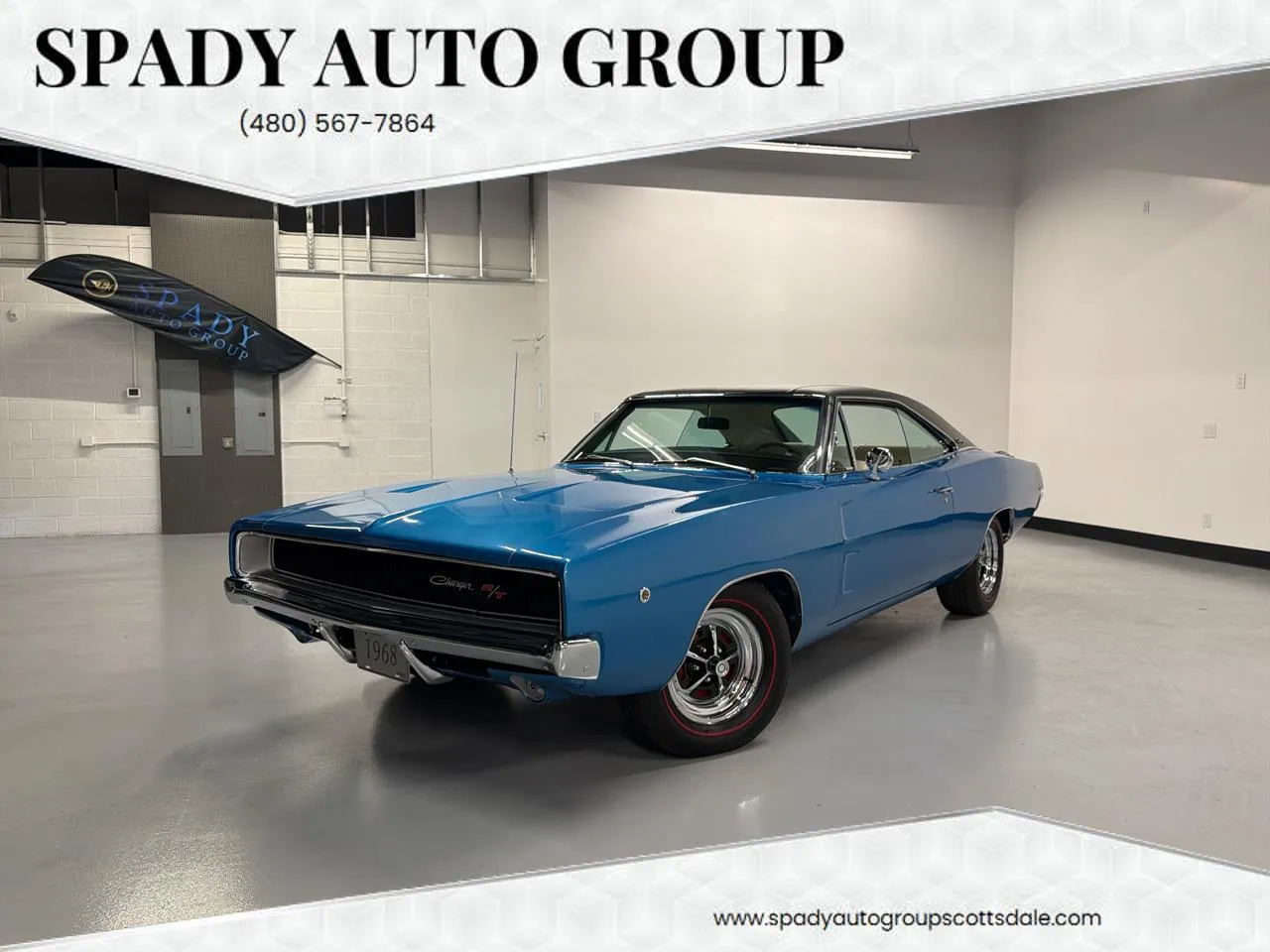 Blue 1968 Dodge Charger R/T for sale in Scottsdale, AZ
