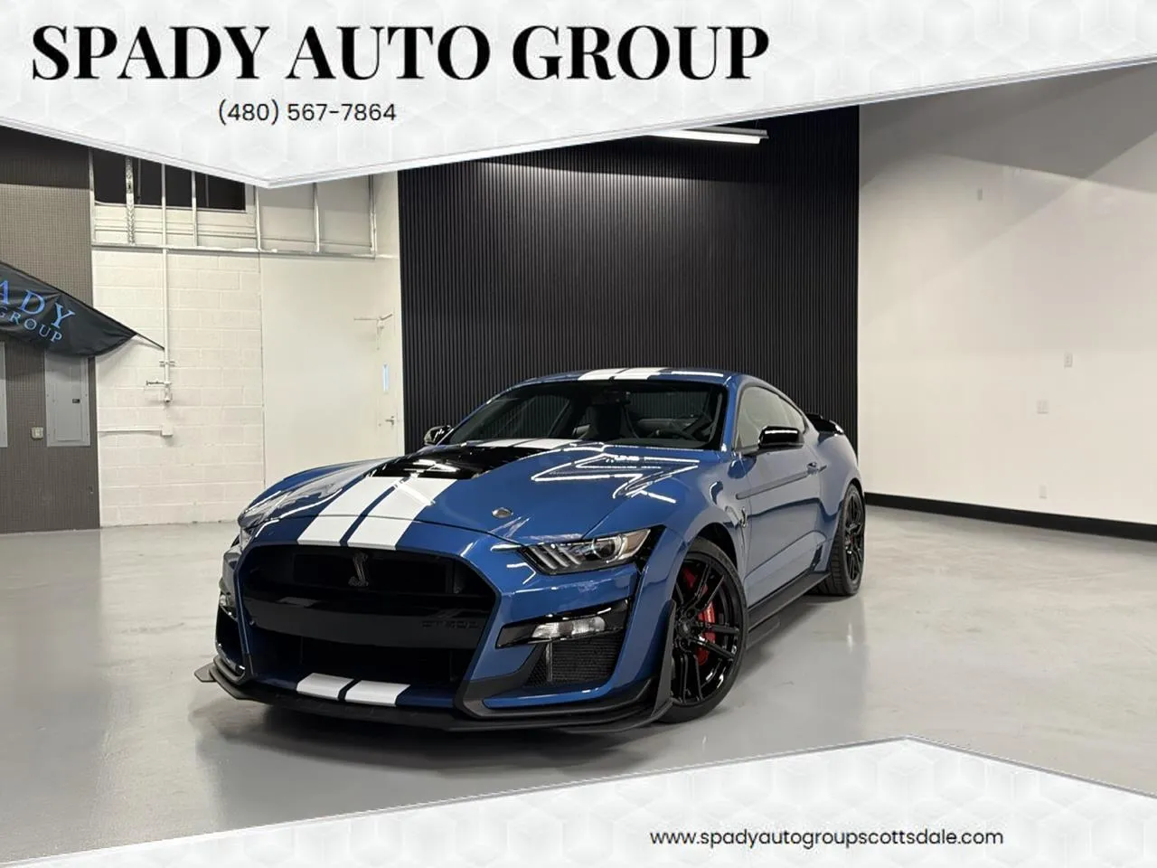 Blue 2020 Ford Shelby GT500 Coupe for sale in Scottsdale, AZ