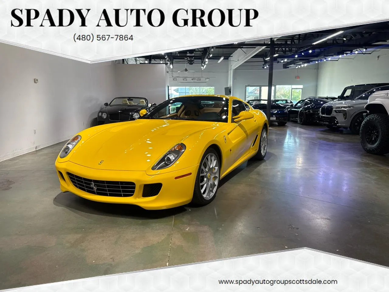 Yellow 2007 Ferrari 599 GTB Fiorano Coupe for sale in Scottsdale, AZ