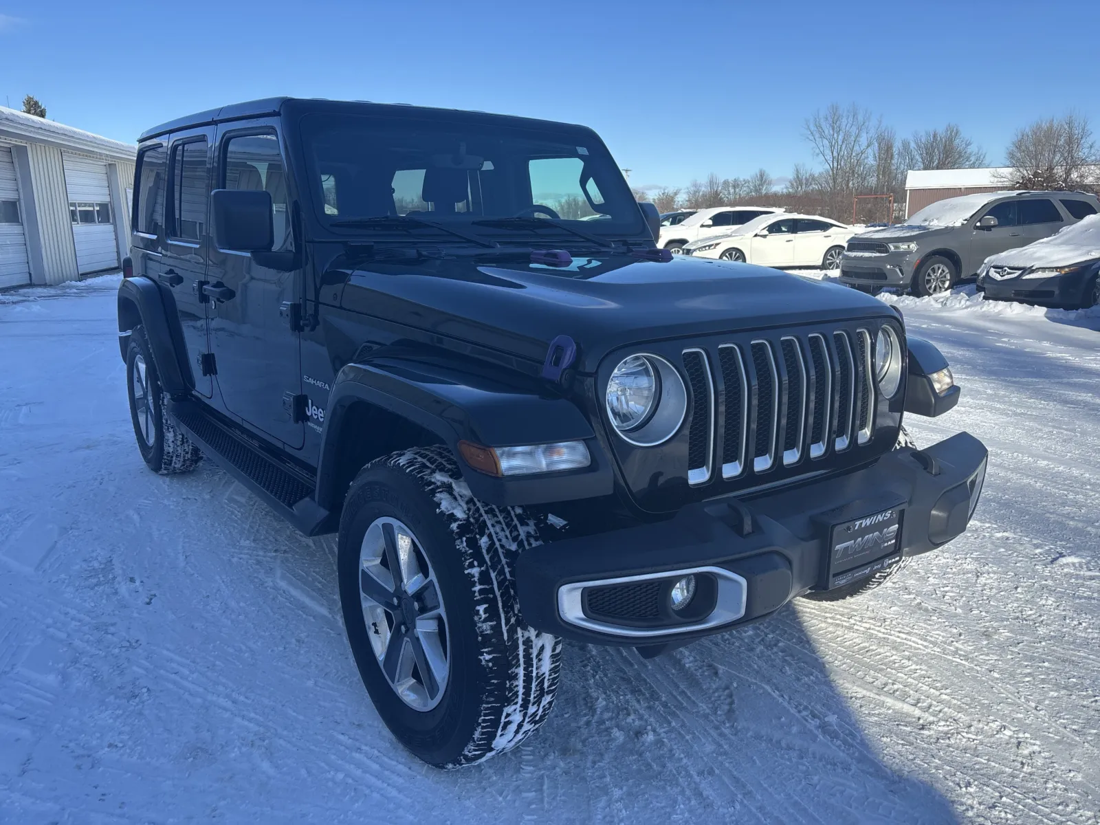 Black 2021 Jeep Wrangler Unlimited Sahara for sale in Wayland, MI
