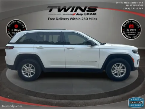 Photos of 2024 Jeep Grand Cherokee Laredo for sale in Wayland, MI at Twins Chrysler Dodge Jeep Ram