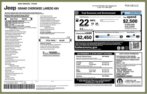 More photos of 2024 Jeep Grand Cherokee Laredo at Twins Chrysler Dodge Jeep Ram, MI