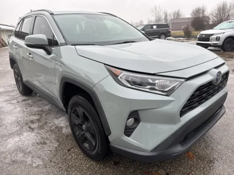 Gray 2021 Toyota RAV4 Hybrid XLE for sale in Wayland, MI