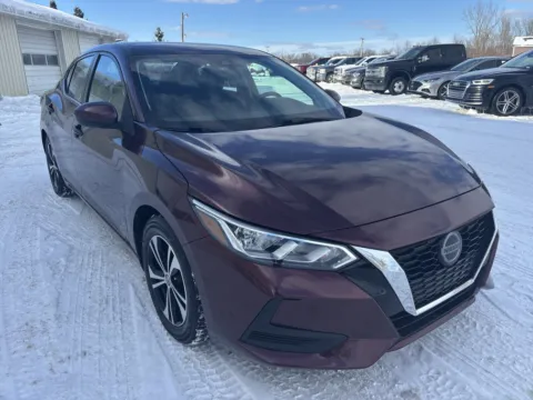 Red 2021 Nissan Sentra SV for sale in Wayland, MI