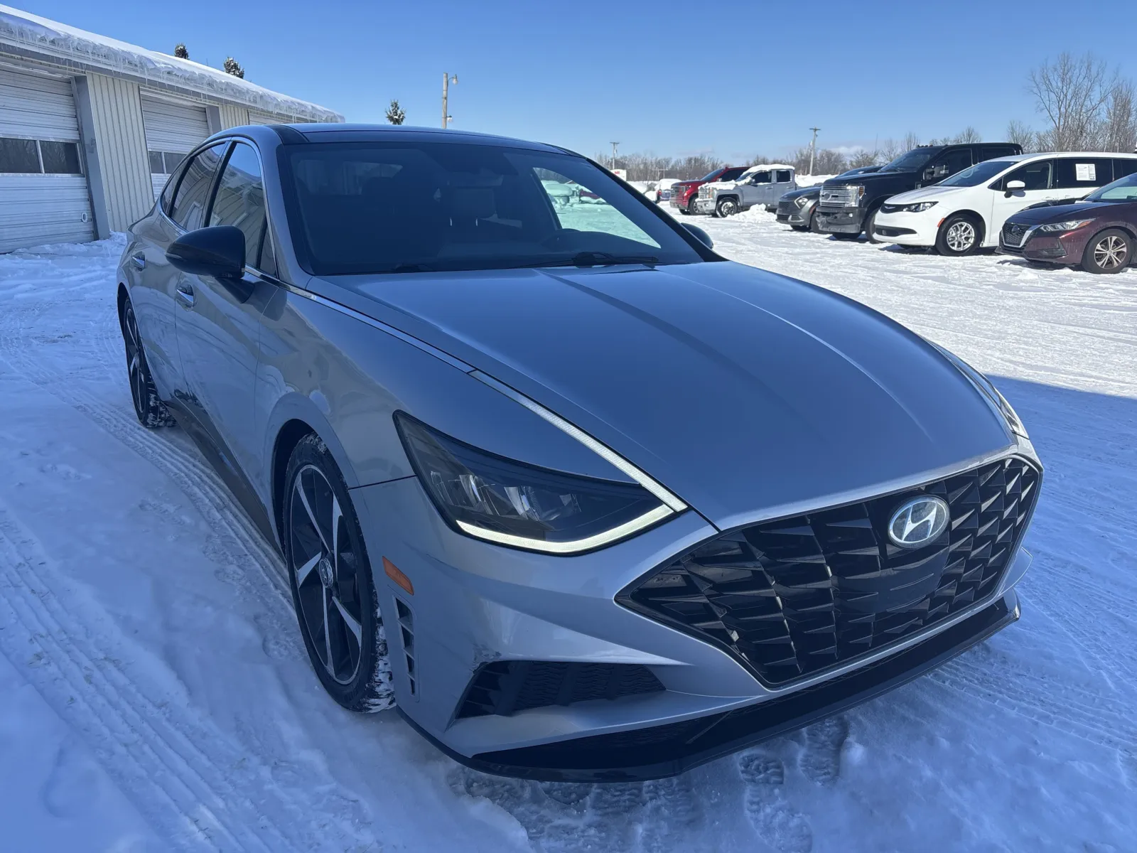 Silver 2022 Hyundai Sonata SEL Plus for sale in Wayland, MI
