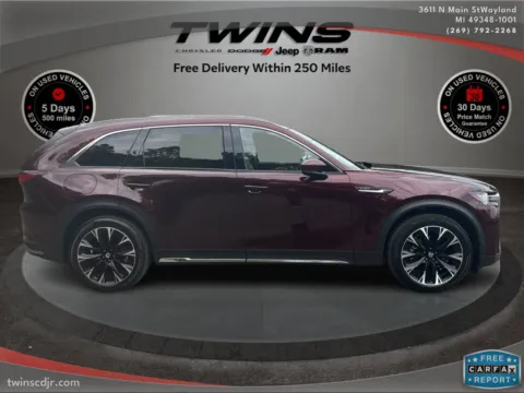 Photos of 2024 Mazda CX-90 PHEV Premium for sale in Wayland, MI at Twins Chrysler Dodge Jeep Ram