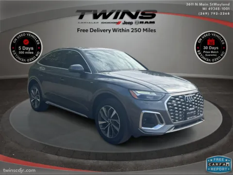 Gray 2022 Audi Q5 Sportback S line Premium Plus for sale in Wayland, MI