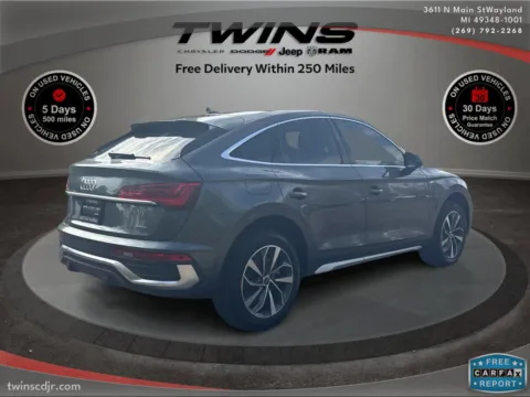 Another view of 2022 Audi Q5 Sportback S line Premium Plus for sale in Wayland, MI at Twins Chrysler Dodge Jeep Ram